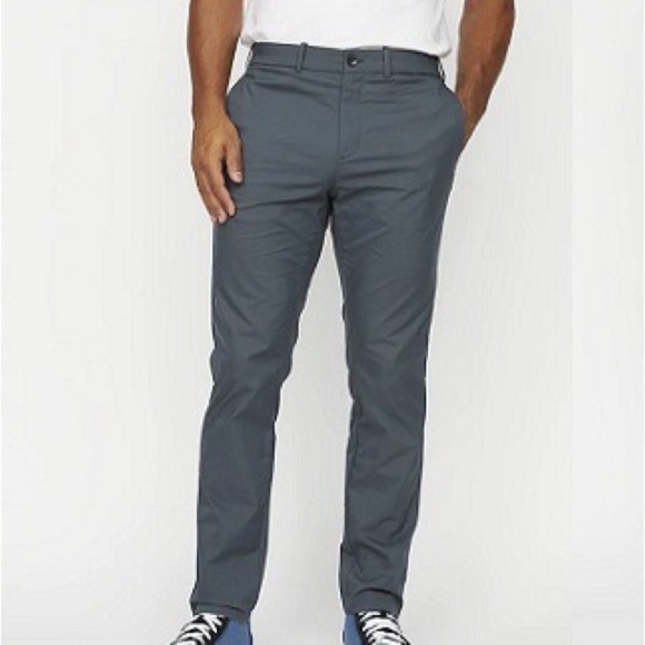 Hill City Huckberry Everyday Tech Chino Pant Athletic in Gun Powder Grey - Picture 1 of 9